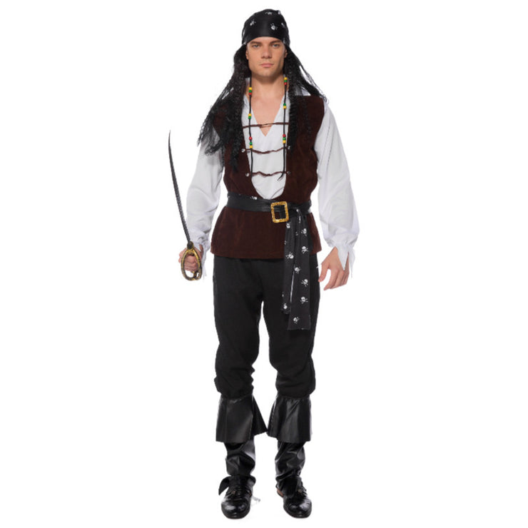Men's Cosplay Halloween Pirates Of The Caribbean Costume