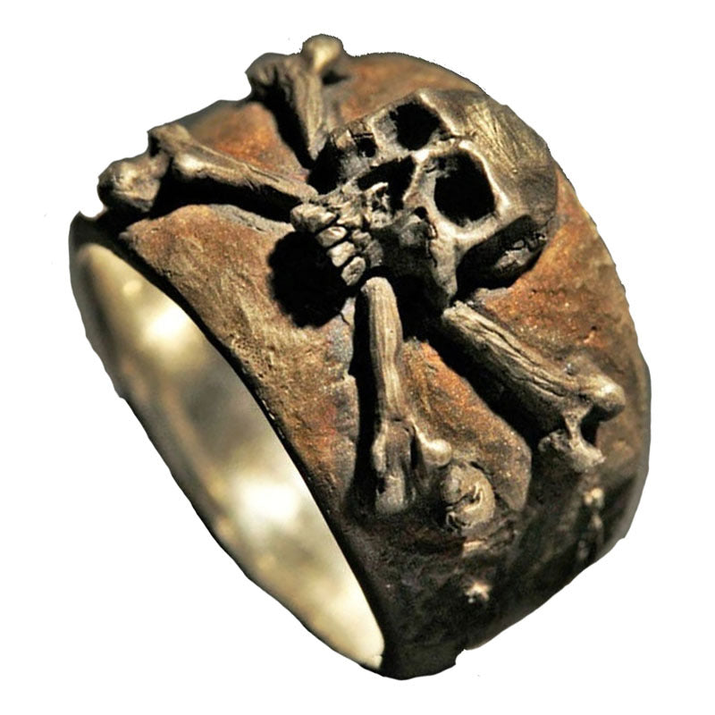 Nostalgic Skull Personality Men's Ring