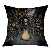 Linen Skull Halloween-inspired Nightmare Xmas Pillow Cover *29 Styles