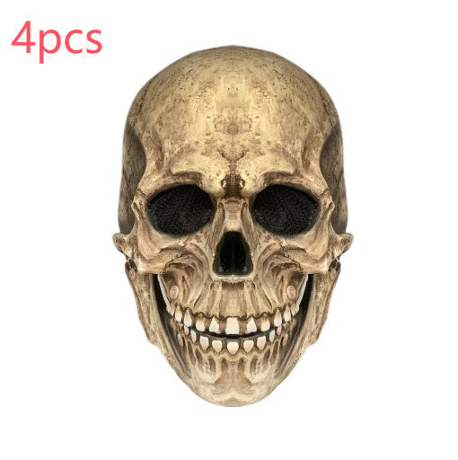 Halloween Movable Mouth Skull Mask Helmet Full Head Skull Mask