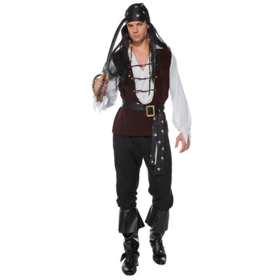 Men's Cosplay Halloween Pirates Of The Caribbean Costume