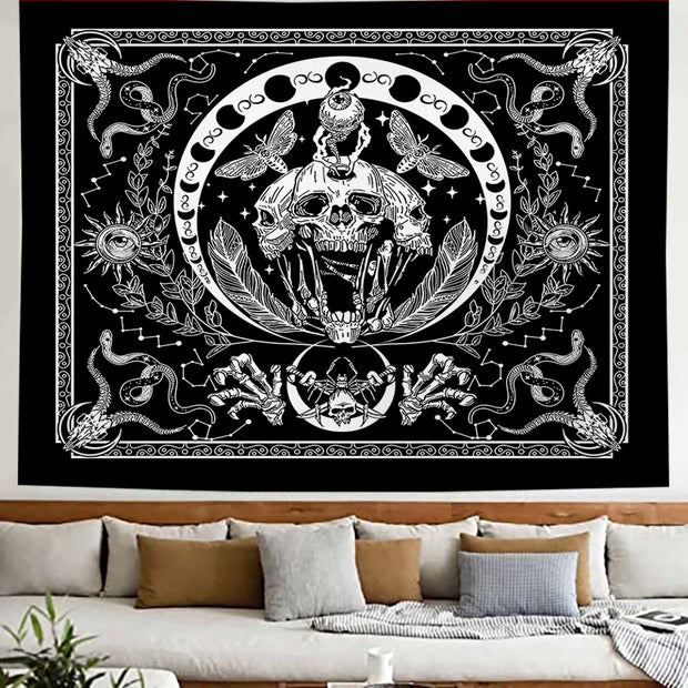 Skull Tapestry Bedroom or Livingroom, Background Hanging Cloth