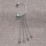 Punk Rock Ghost Hand & Skull Head Hanging Earring