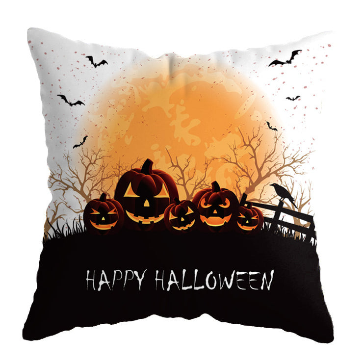 Linen Skull Halloween-inspired Nightmare Xmas Pillow Cover *29 Styles
