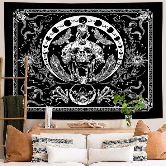 Skull Tapestry Bedroom or Livingroom, Background Hanging Cloth