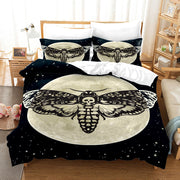 Household Acherontia Lachesis Printed Bed Sheet Bedding Set *9 styles