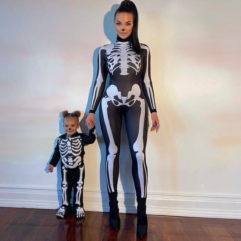 Women's Fashion Skull Skeleton Jumpsuit