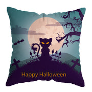 Linen Skull Halloween-inspired Nightmare Xmas Pillow Cover *29 Styles