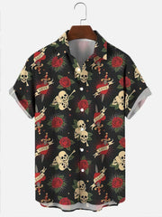 Printed Men's Vintage button-up Shirt *12 Styles