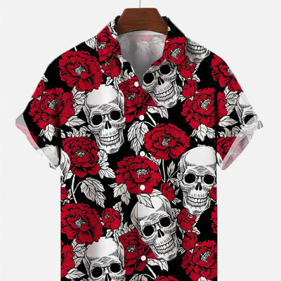 Printed Men's Vintage button-up Shirt *12 Styles