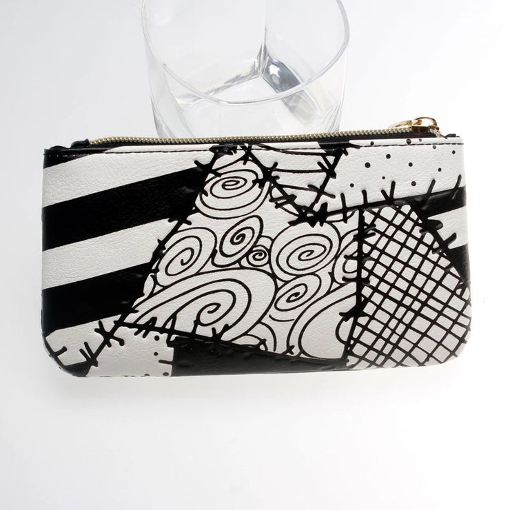 Nightmare Skull Wallet Long Buckle Wallet PU Leather Clutch