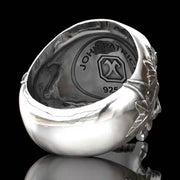 T.S.L Antique Silver Skull Shape Ring