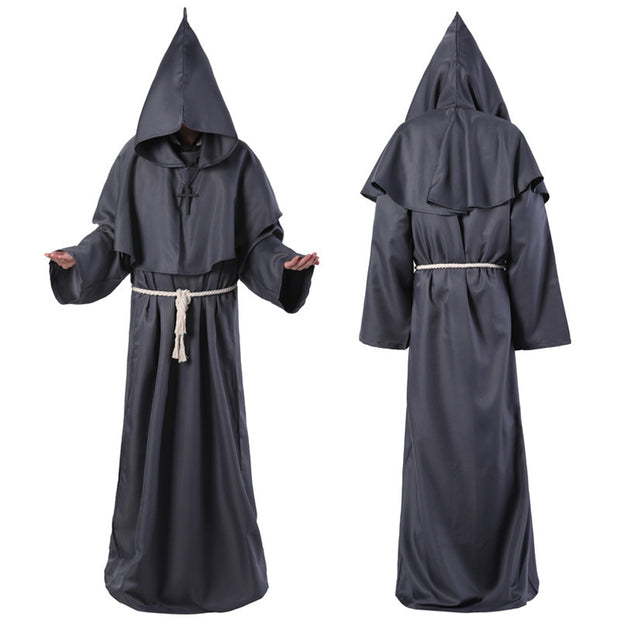 Halloween Medieval Friar Wizard Costume