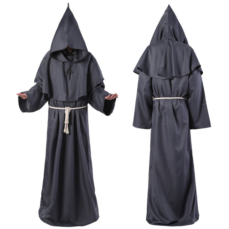 Halloween Medieval Friar Wizard Costume