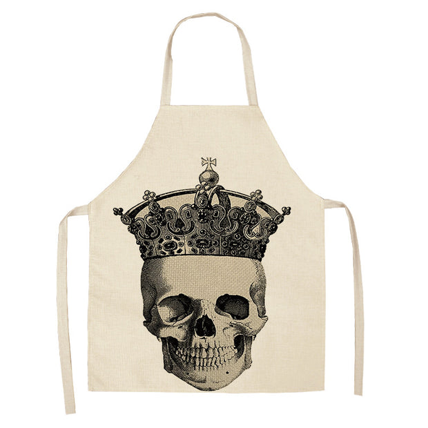 Creative Cotton And Linen Skull Series Apron *26 styles