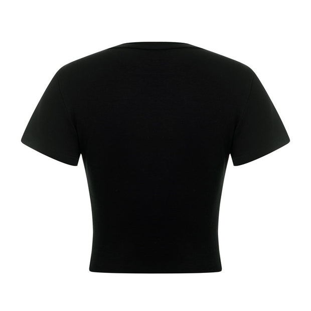 Women's Polyester Skull Short-sleeved Shirt