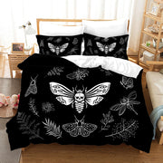 Household Acherontia Lachesis Printed Bed Sheet Bedding Set *9 styles