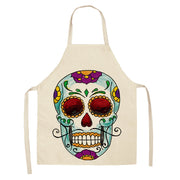 Creative Cotton And Linen Skull Series Apron *26 styles