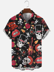 Printed Men's Vintage button-up Shirt *12 Styles