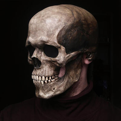 Halloween Movable Mouth Skull Mask Helmet Full Head Skull Mask