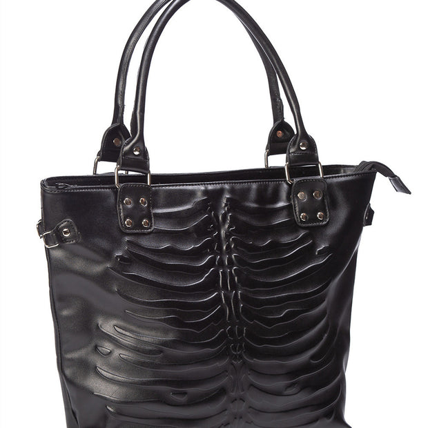 Fashion Relievo Embossed Skeleton Skull Handbag