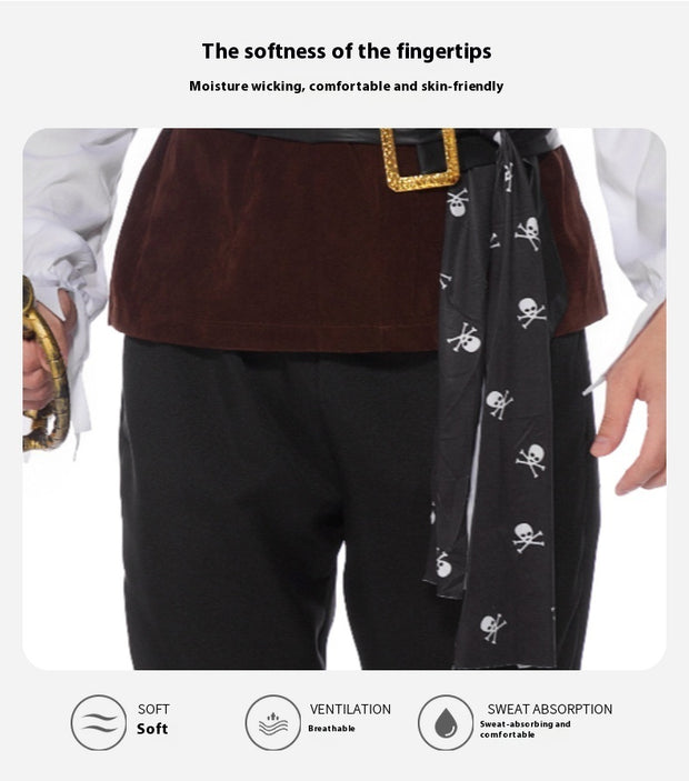 Men's Cosplay Halloween Pirates Of The Caribbean Costume