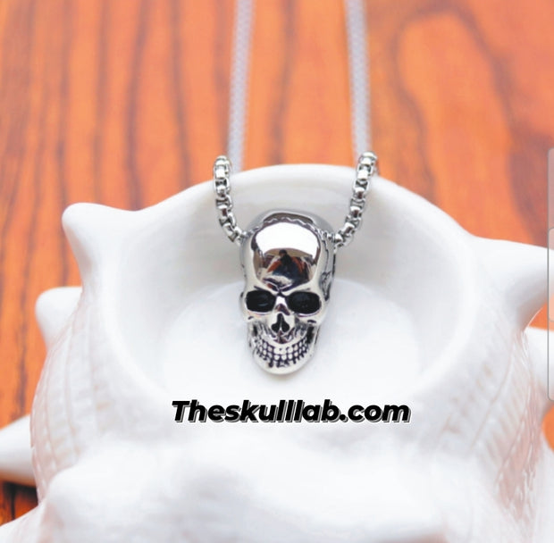 Titanium steel skull necklace