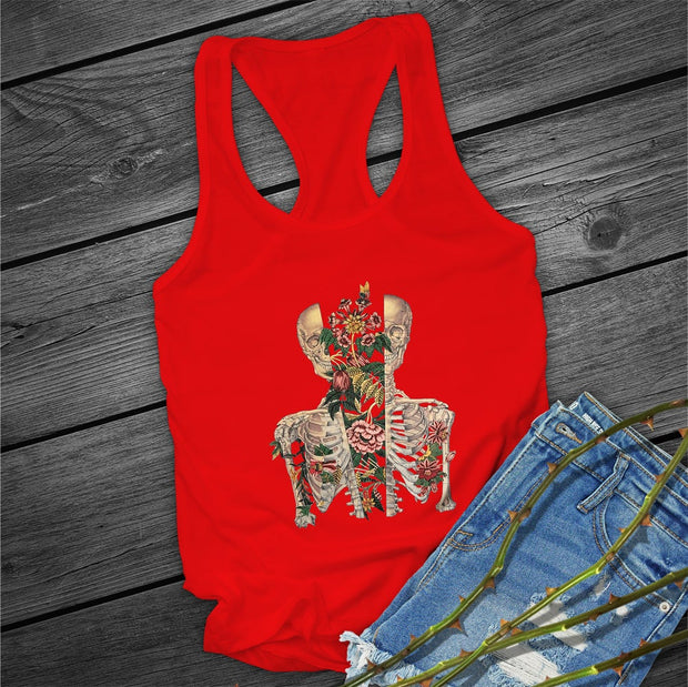 Skull Flower Sleeveless Top