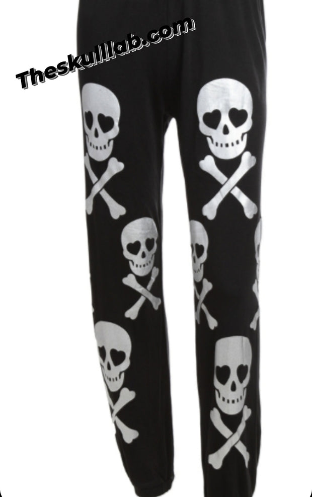 Shiny Skull Comfy Pants