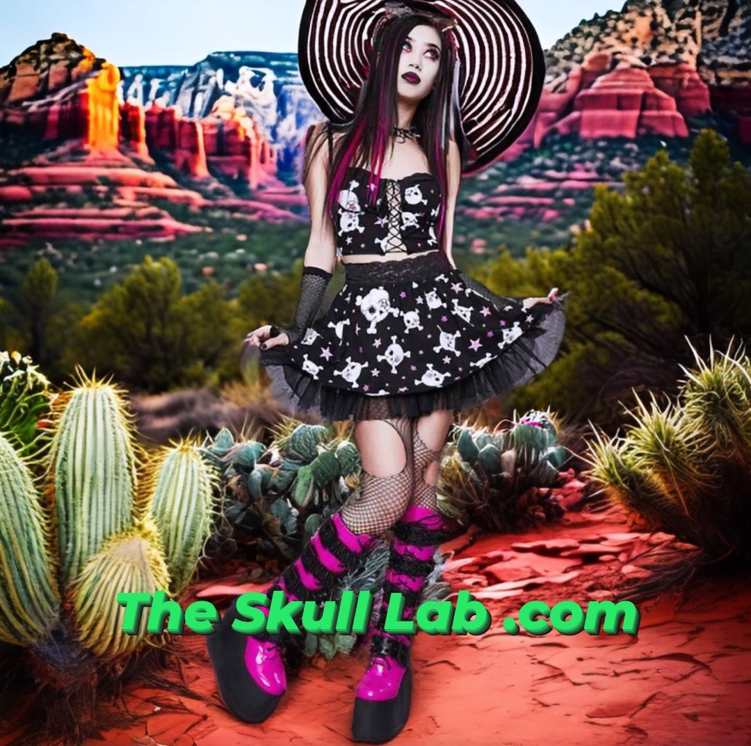 Europe And The United States Dark Black Cute Soft Cute Girl Heart Skull Sling Female