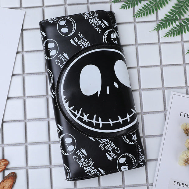 Skull Long Buckle Nightmare before Xmas Wallet Clutch