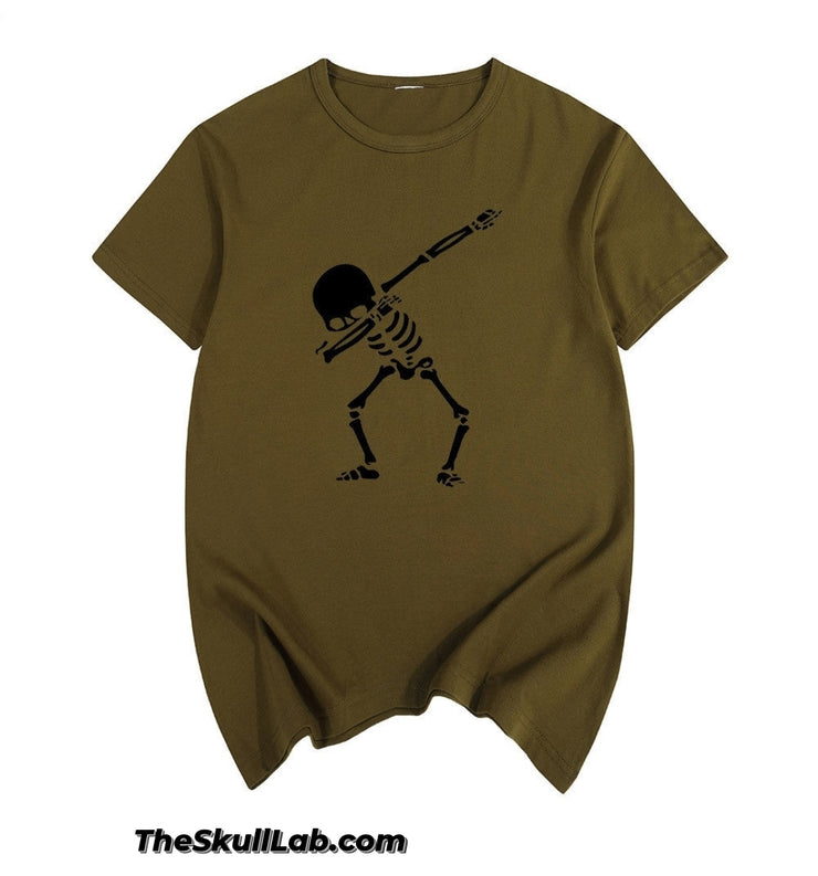 Hip hop skull short sleeved T-shirt