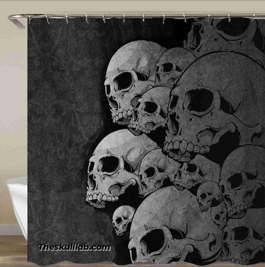 Skull Pattern Decor, Waterproof Shower Curtain Art, For Anytime Bathroom Decor. *4 Styles