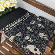 Skull scarf *2 colors Tan & Black