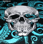 Octopus Skull quilt cover three-piece bedding set