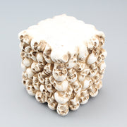 Small square skull pen holder