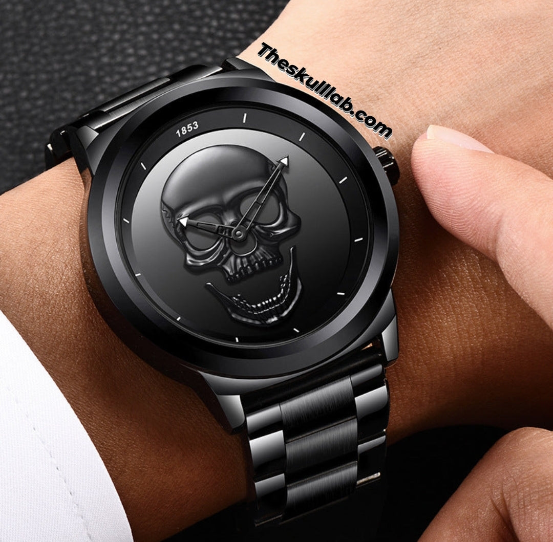 Simple LIGE Skull Watch 3 Face Styles 2 Wristband Styles