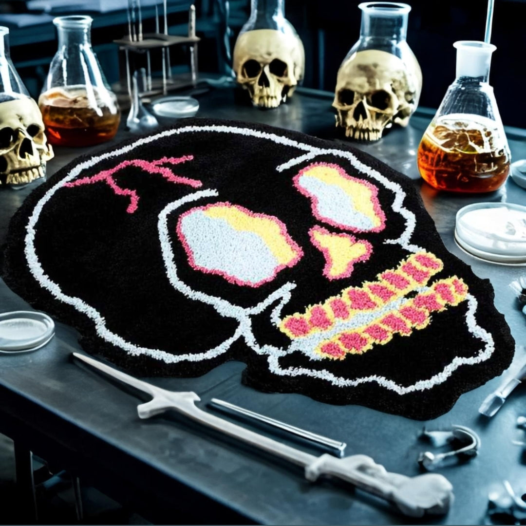 Skull Sliding Mat/Rug Unique Home or Office