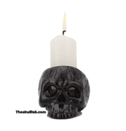 Black Small Skull Candle Holder