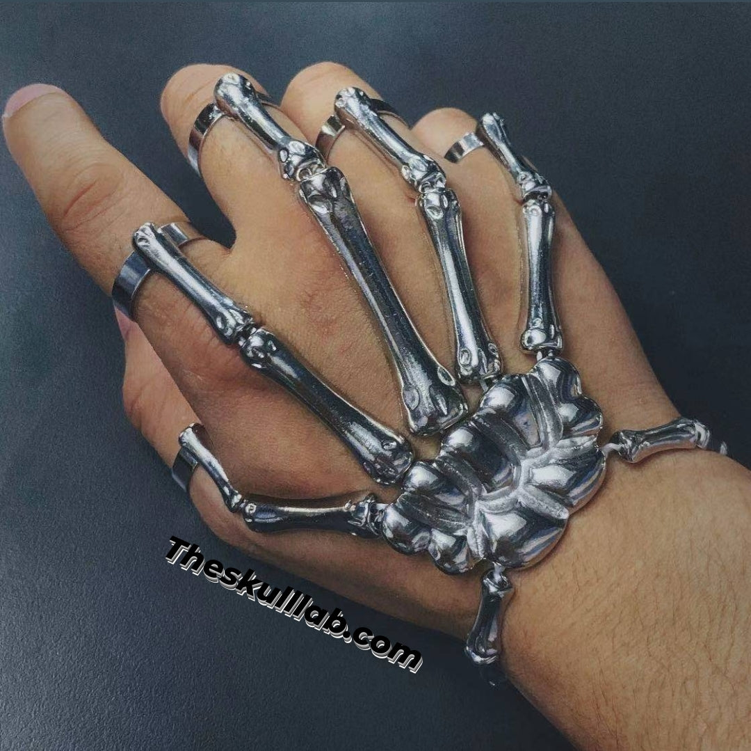 Hand Skeleton Joint Ring Bracelet