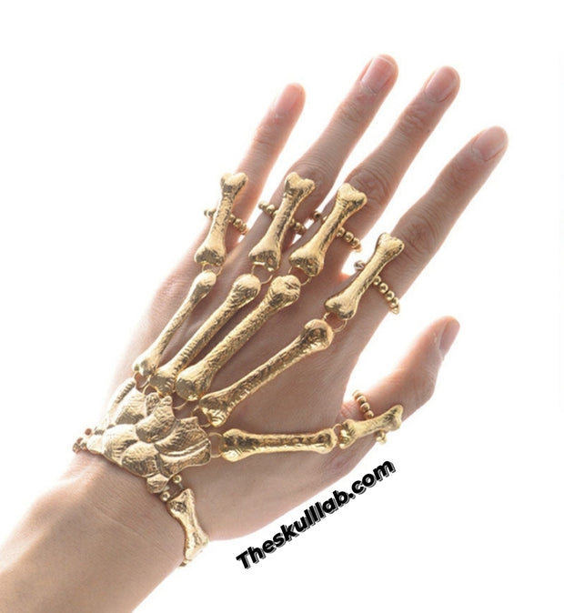Hand Skeleton Joint Ring Bracelet