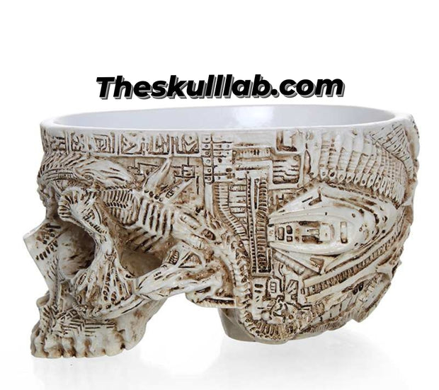 Potted Planting with Skull Head