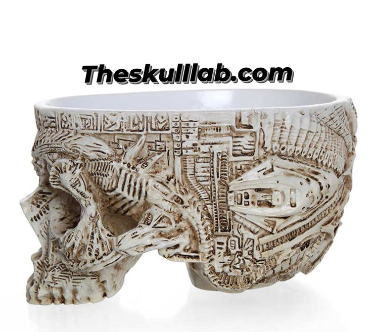 Potted Planting with Skull Head