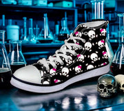 Skull Pattern Custom All Size Canvas Shoes