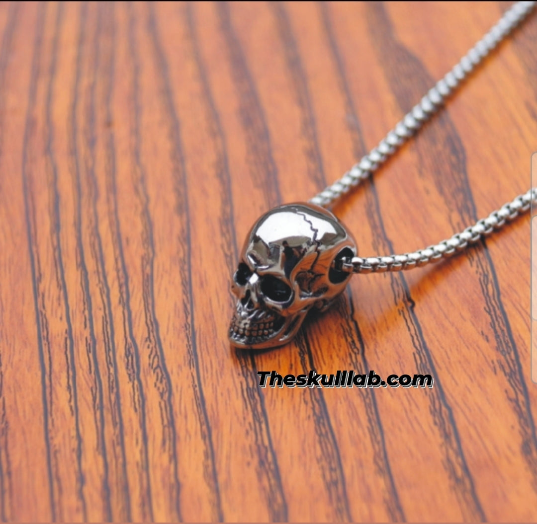 Titanium steel skull necklace