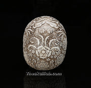 Resin Plum Blossom Sculpture. Home, Garden, or Office Art, Carved Realistic Skull Decor