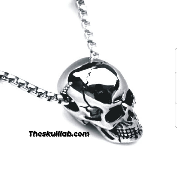 Titanium steel skull necklace