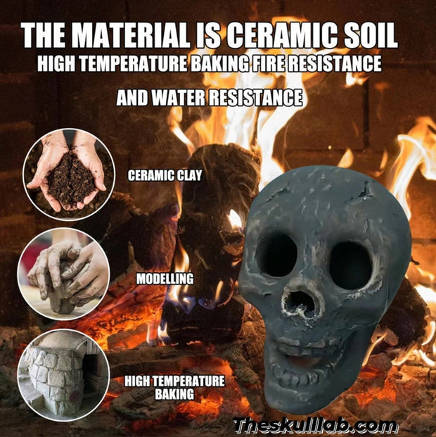 Skull Firepit Ornament/Decor