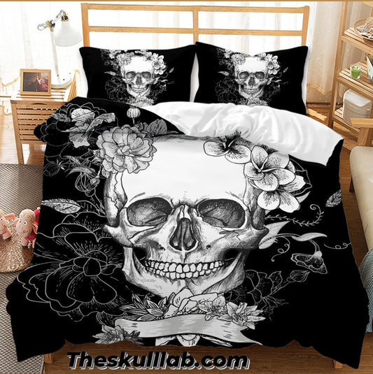 Printed Two & Three-piece Skull Duvet Cover *4 Styles