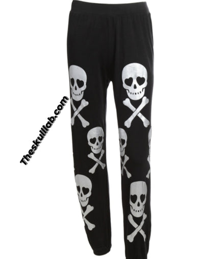 Shiny Skull Comfy Pants